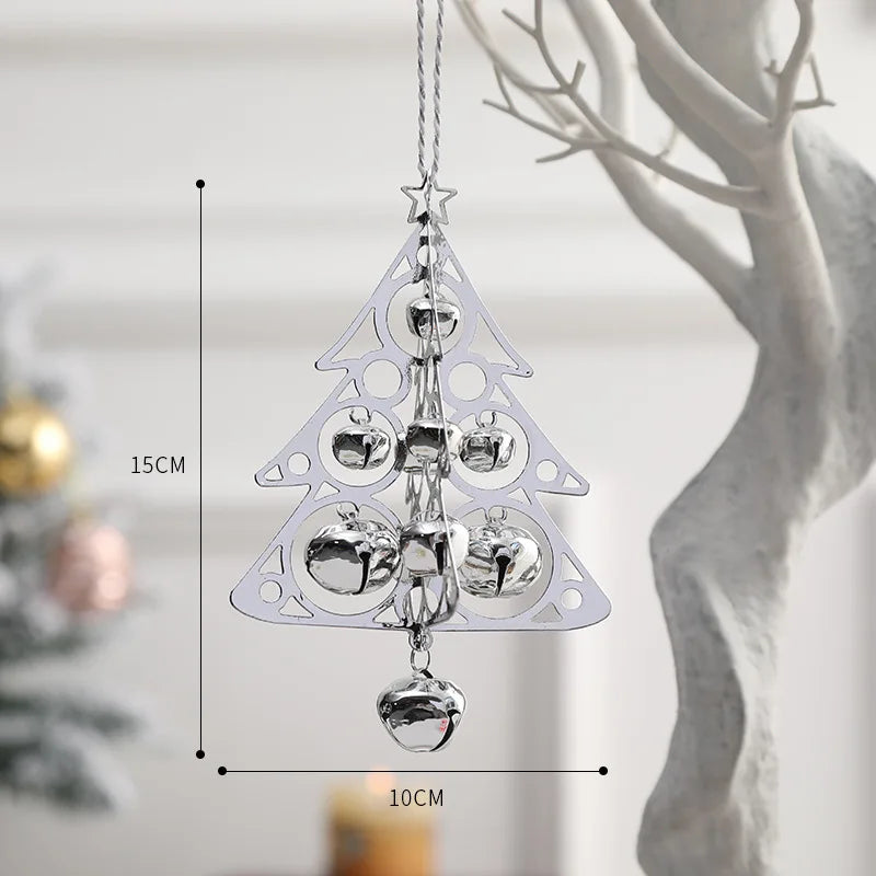 Nordic Christmas Tree Bell Pendant Decoration - Image 4