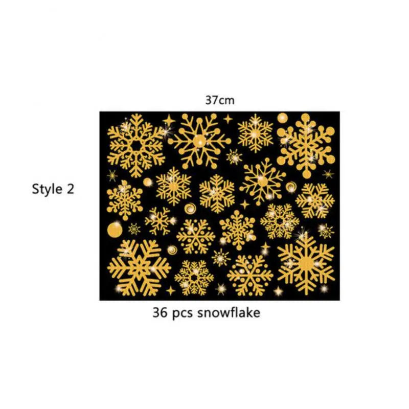 Festive Christmas Tree Window Clings - 1/2/4PCS - Image 14