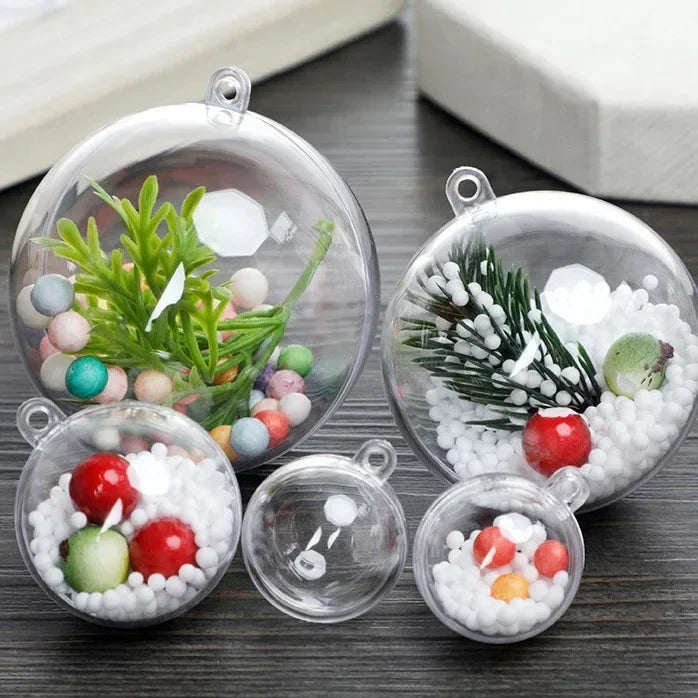 DIY Fillable Christmas Baubles - Clear Hanging Ornaments - Image 14
