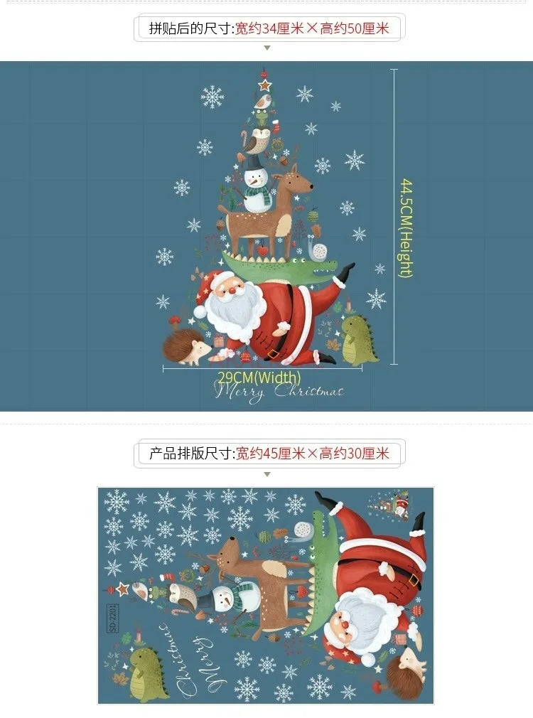 Christmas Snowflake & Reindeer Window Clings - Image 8