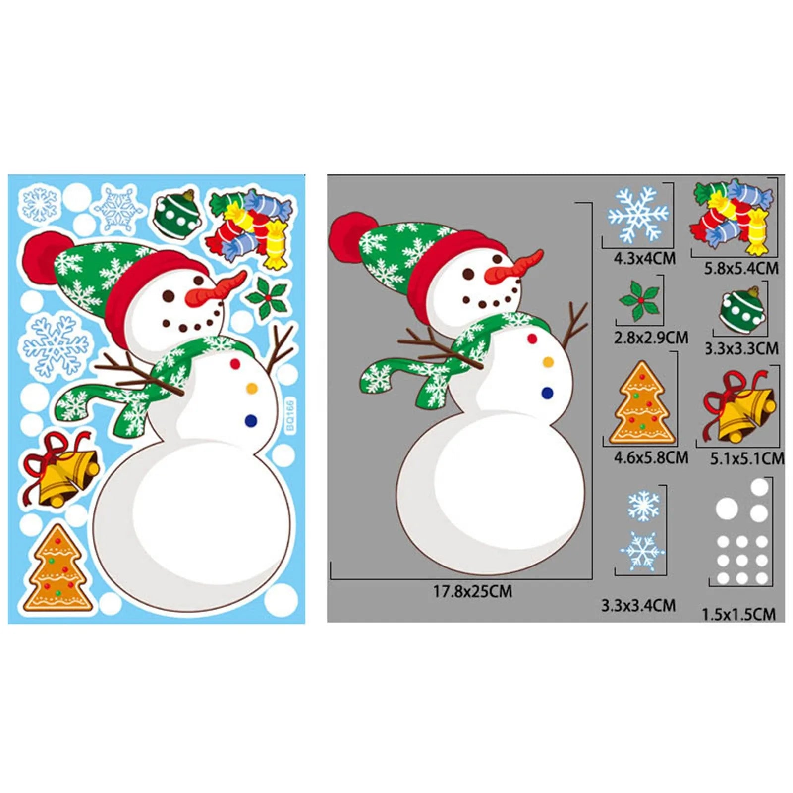 Festive Christmas Window Clings for Kids' Rooms - Image 13