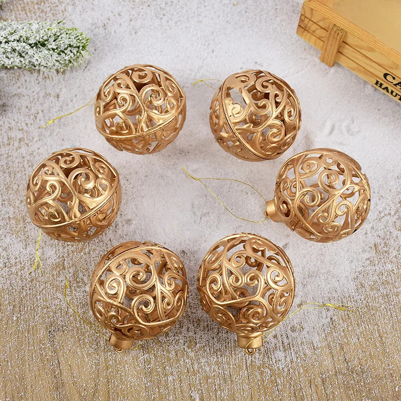 Elegant Star Hollow Ball Ornaments for Christmas - Image 7