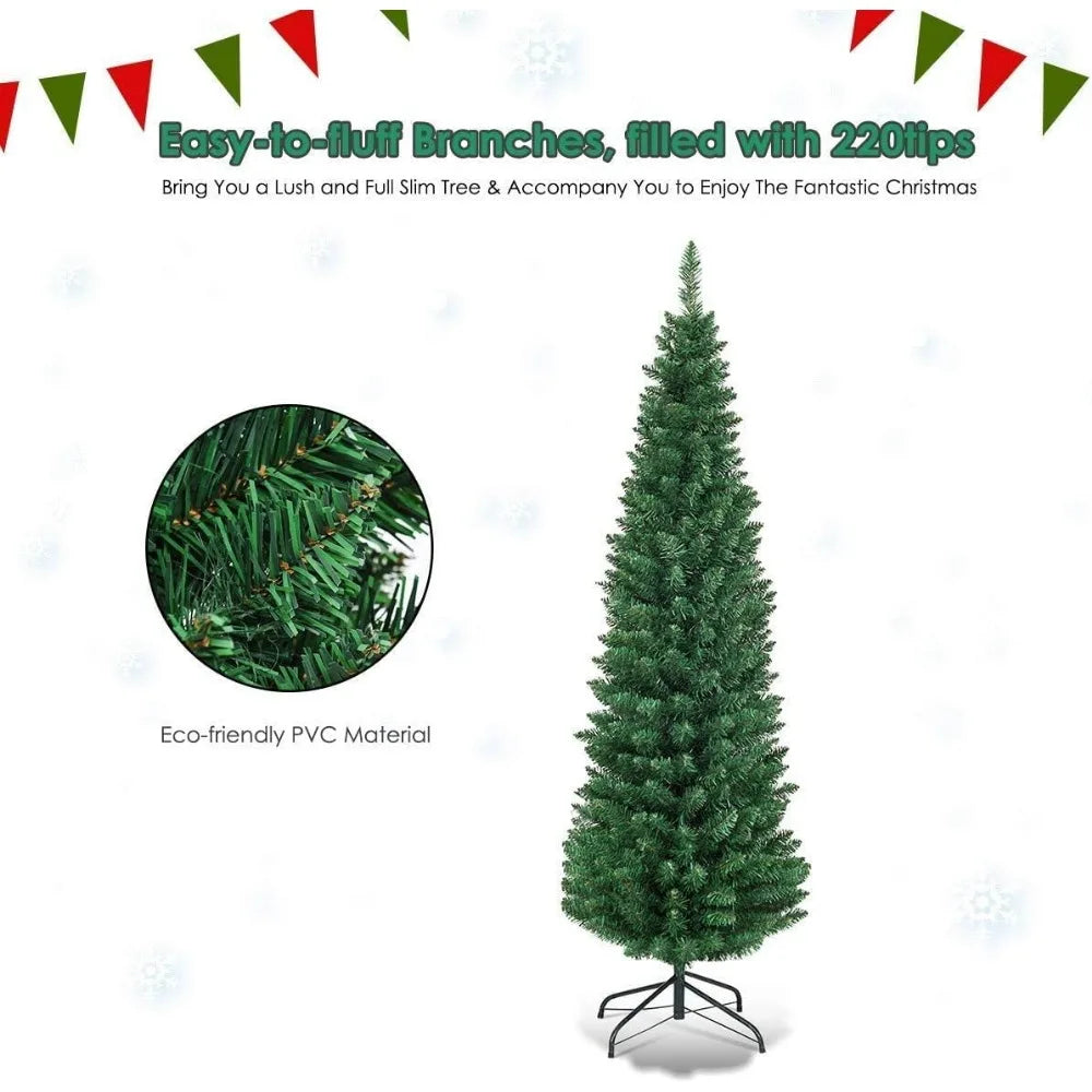 Premium Green Pencil Christmas Tree - Perfect for Home & Shops - Image 8
