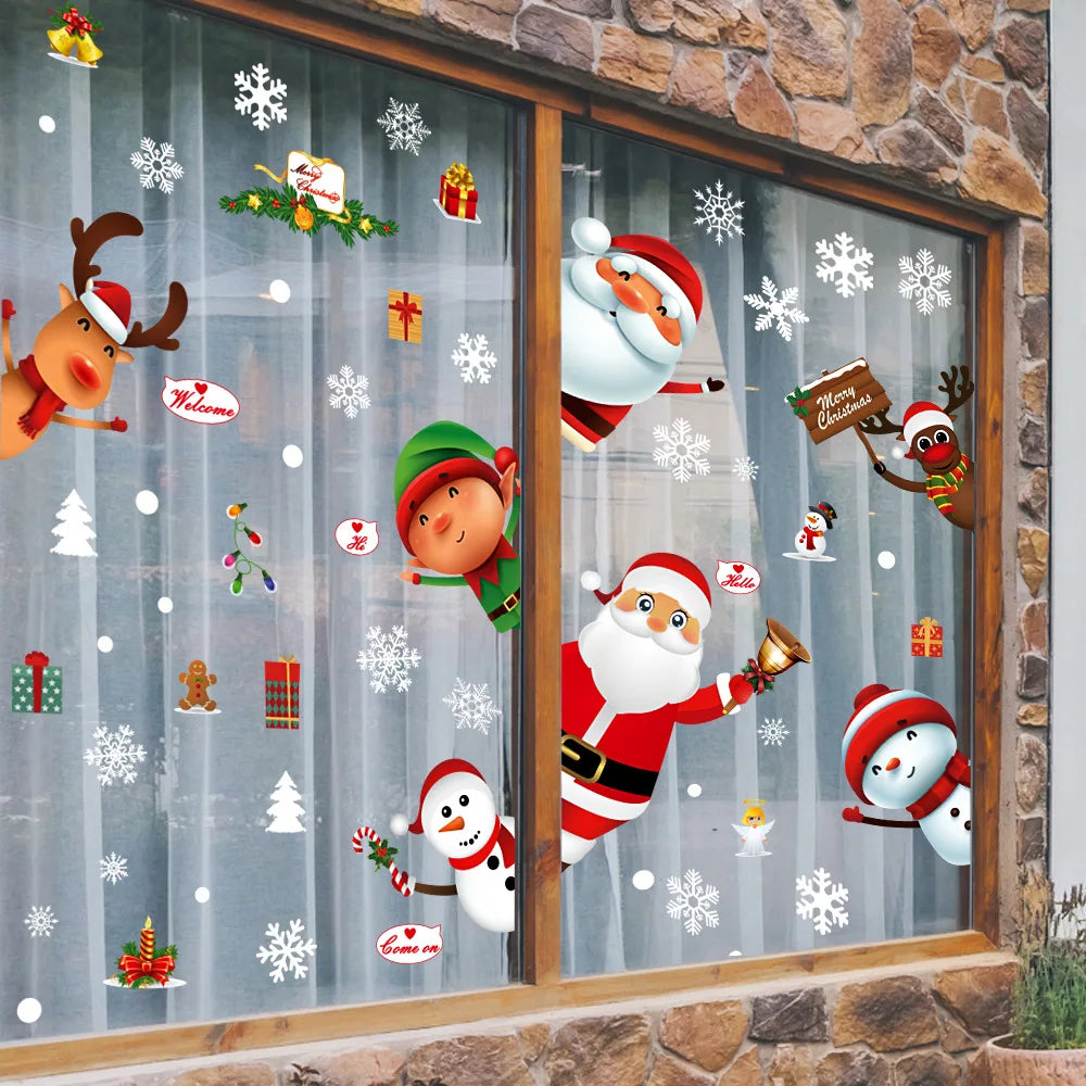 Festive Christmas Jelly Window Clings Decorations - Image 7