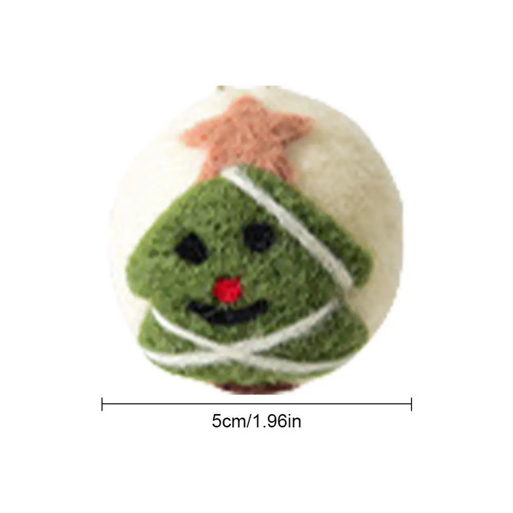 Set of 4 Snowflake Felt Christmas Ornaments - Image 16