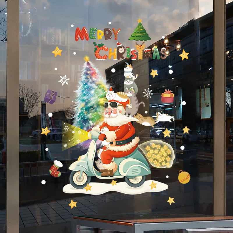Festive Santa & Tree Window Stickers for Christmas - Image 21