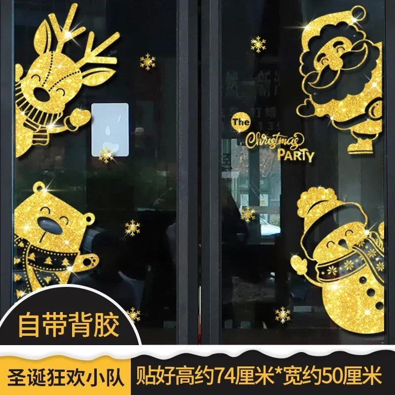 Festive Christmas Window Clings - Santa, Deer & Snowflakes - Image 21