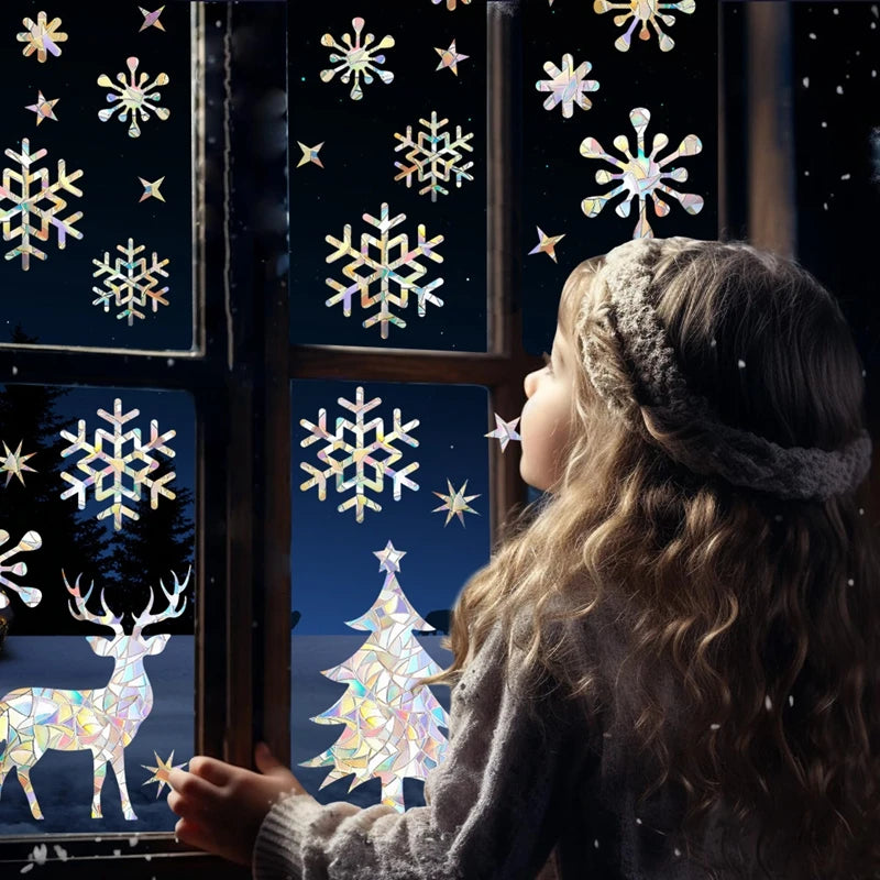 Festive 3D Snow Window Clings for Xmas - Image 14