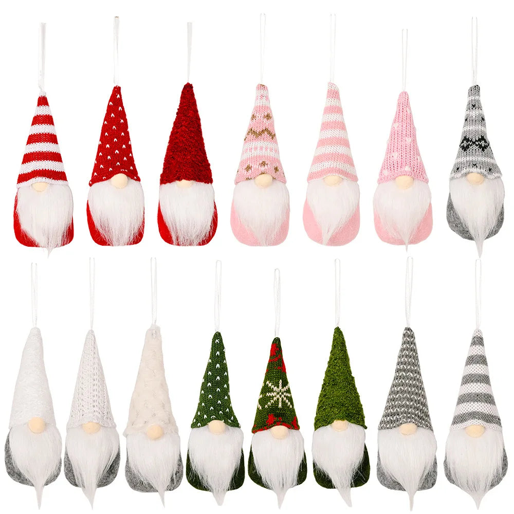 Set of 3 Christmas Gnome Elf Ornaments - Image 11