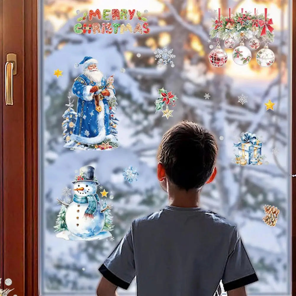 Festive Removable Christmas Window Clings - Set of 4 - Image 12