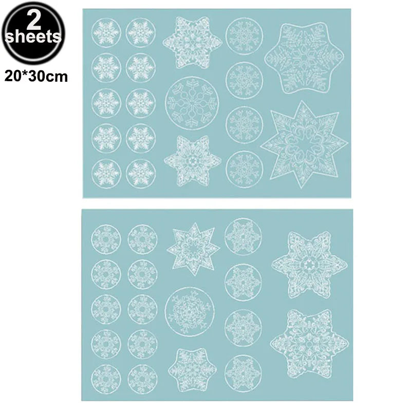 Festive Santa & Snowman Reusable Window Clings - Image 24