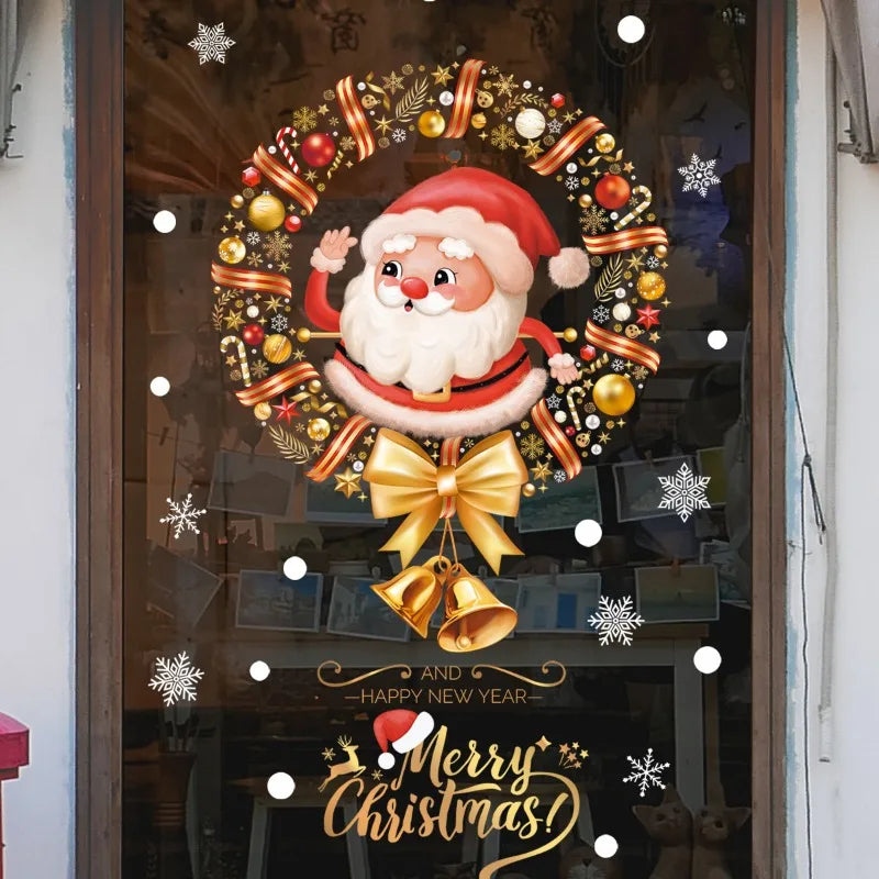 Festive Santa & Christmas Tree Window Stickers - Image 35