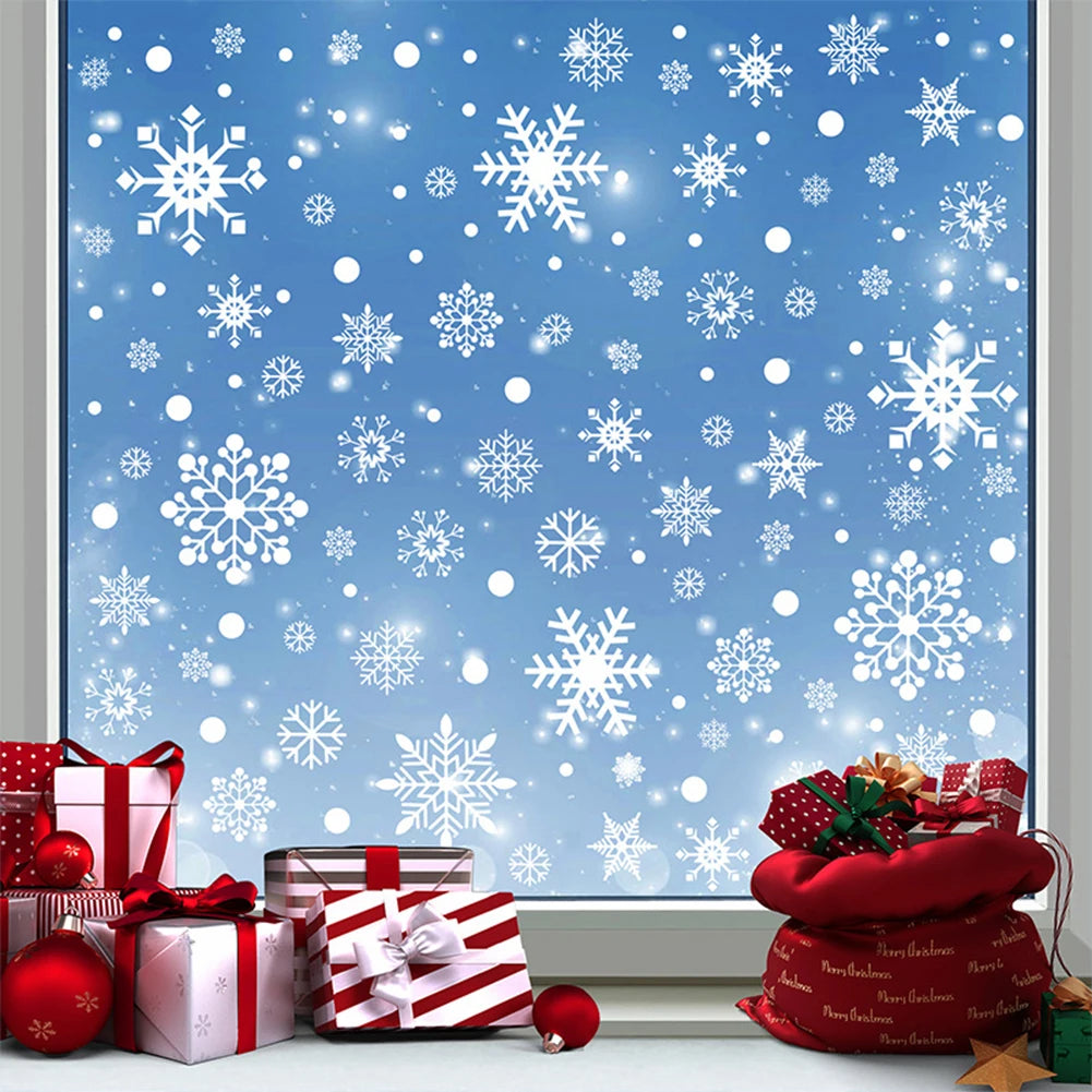 8 Sheets Reusable Christmas Window Stickers