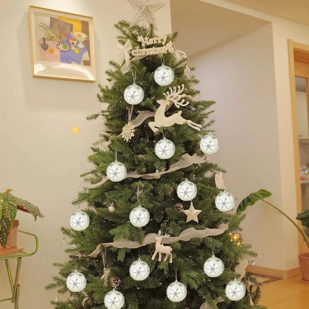 Festive Foam Christmas Tree Hanging Ornaments - Image 8