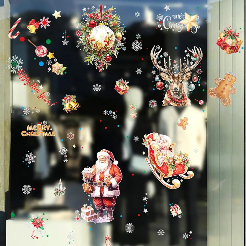 Festive Reusable Static Window Christmas Clings - Image 11