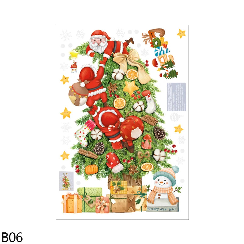 Festive Santa & Tree Window Stickers for Christmas - Image 12