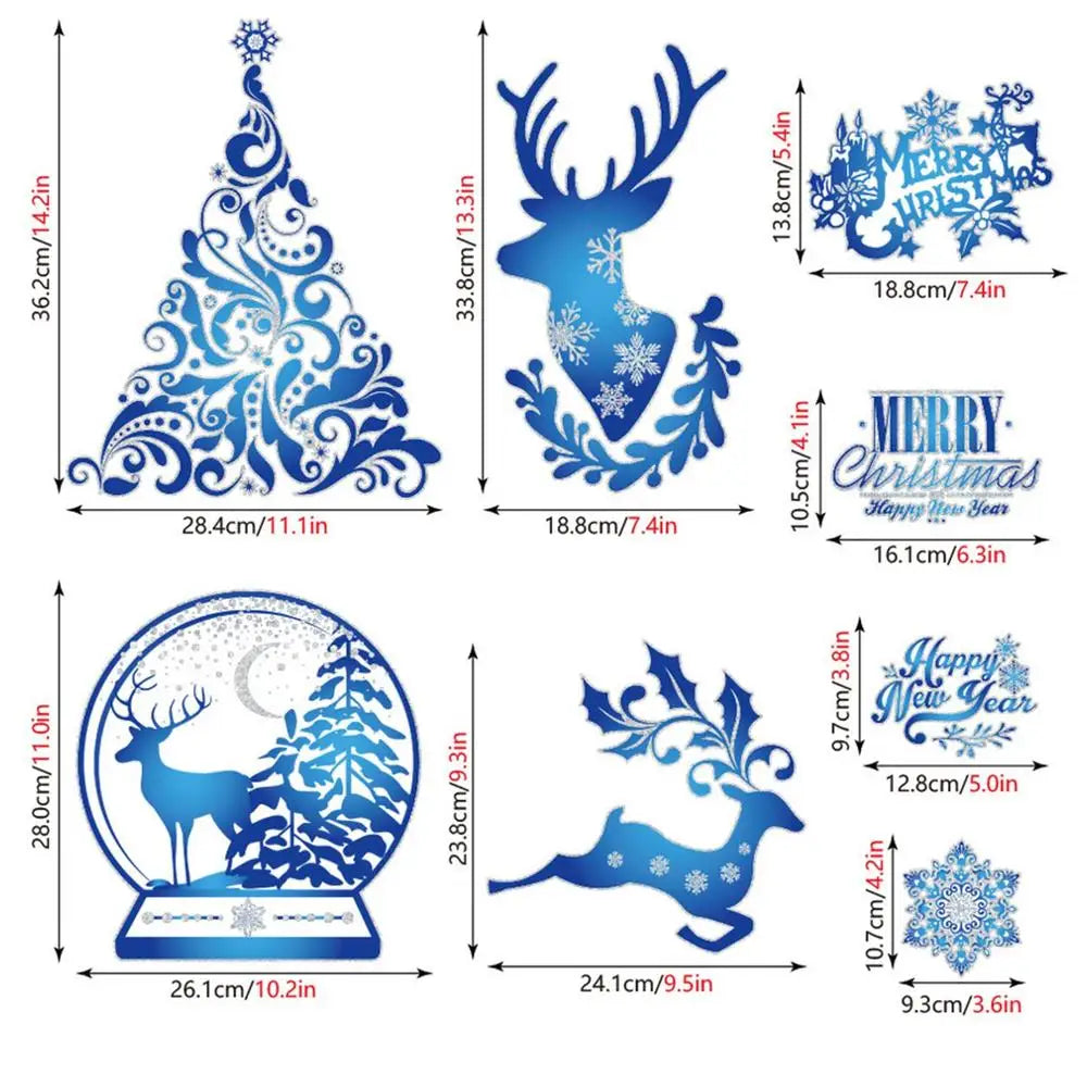 Reusable Christmas Window Clings for Festive Decor - Image 23