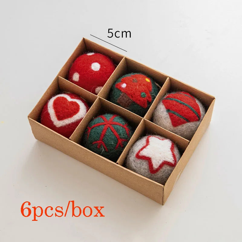 Festive Wool Felt Ball Christmas Decorations DIY - Image 6