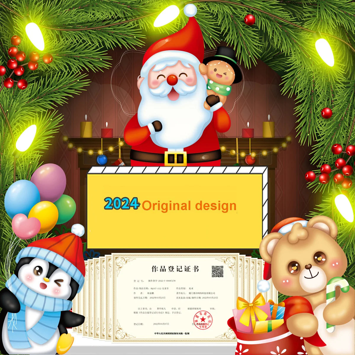Festive Santa & Snowman Window Stickers - Image 19