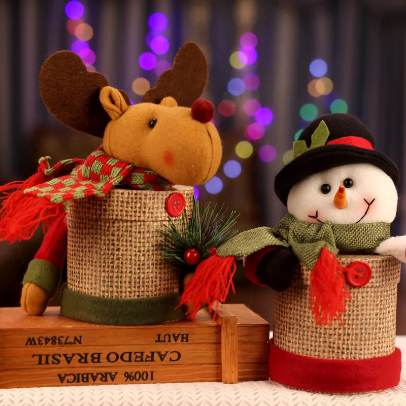 Santa Claus Christmas Cookie Storage Canister - Image 10