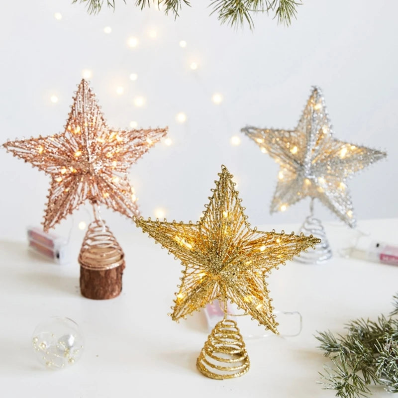 Shimmering Christmas Star Tree Topper Ornament - Image 15