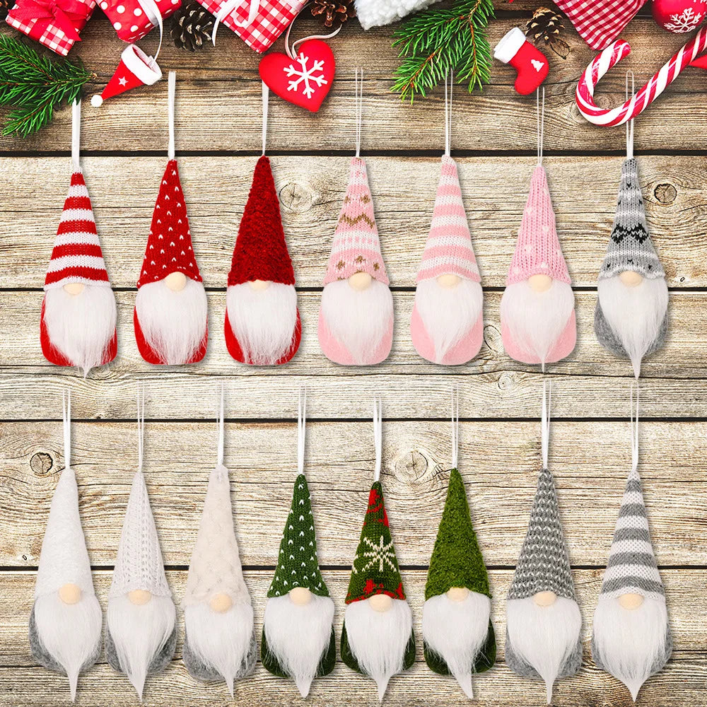 Set of 3 Christmas Gnome Elf Ornaments - Image 3