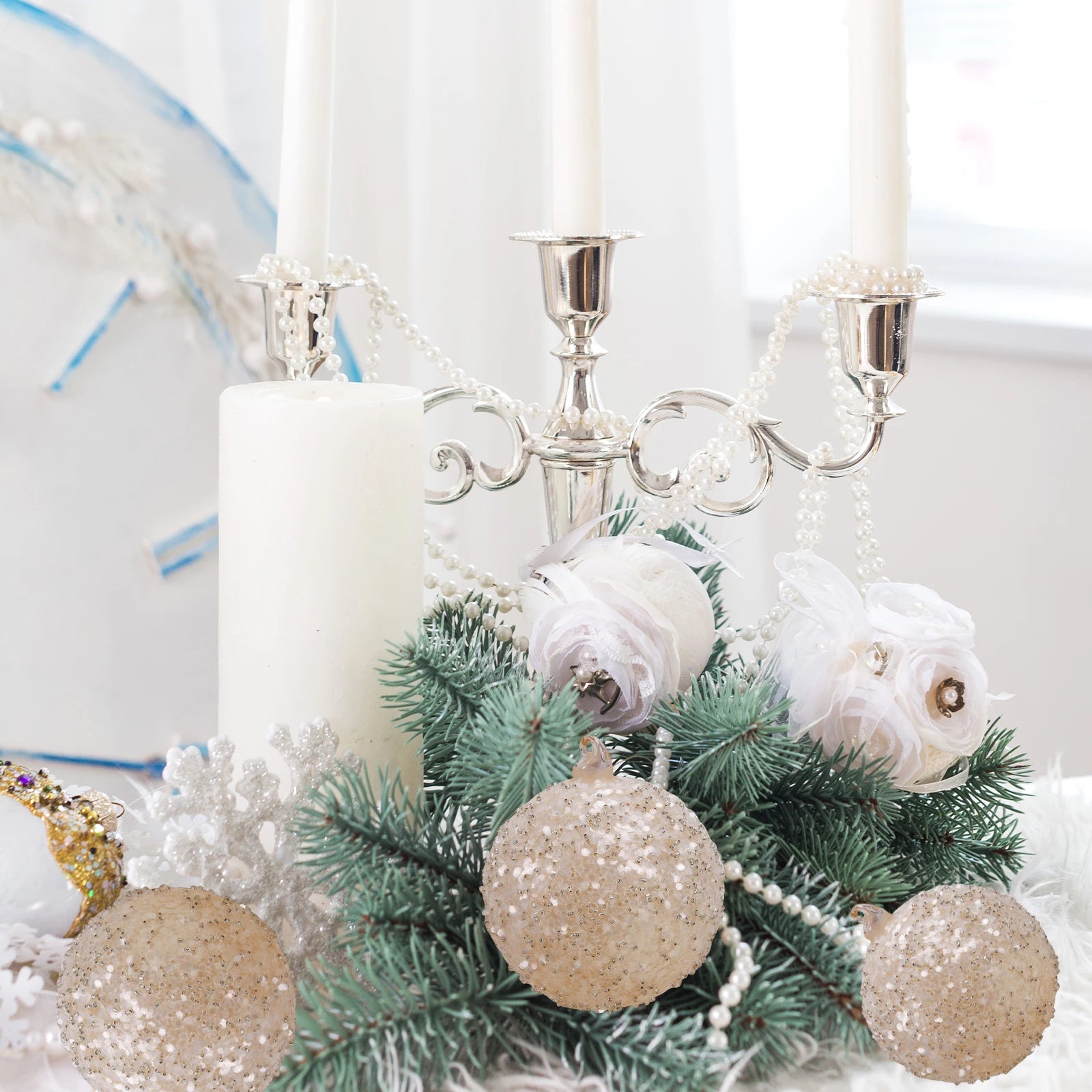 Gorgeous Glass Sequins Christmas Tree Ornaments