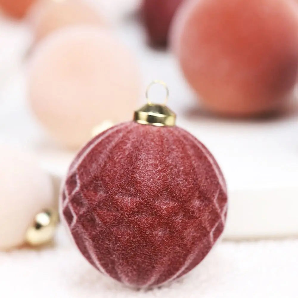 35pcs Flocked Velvet Christmas Ball Ornaments - Image 14