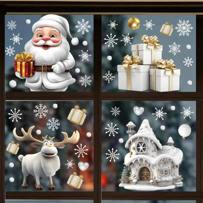 Charming Snowflake Window Clings for Holiday Cheer - Image 3