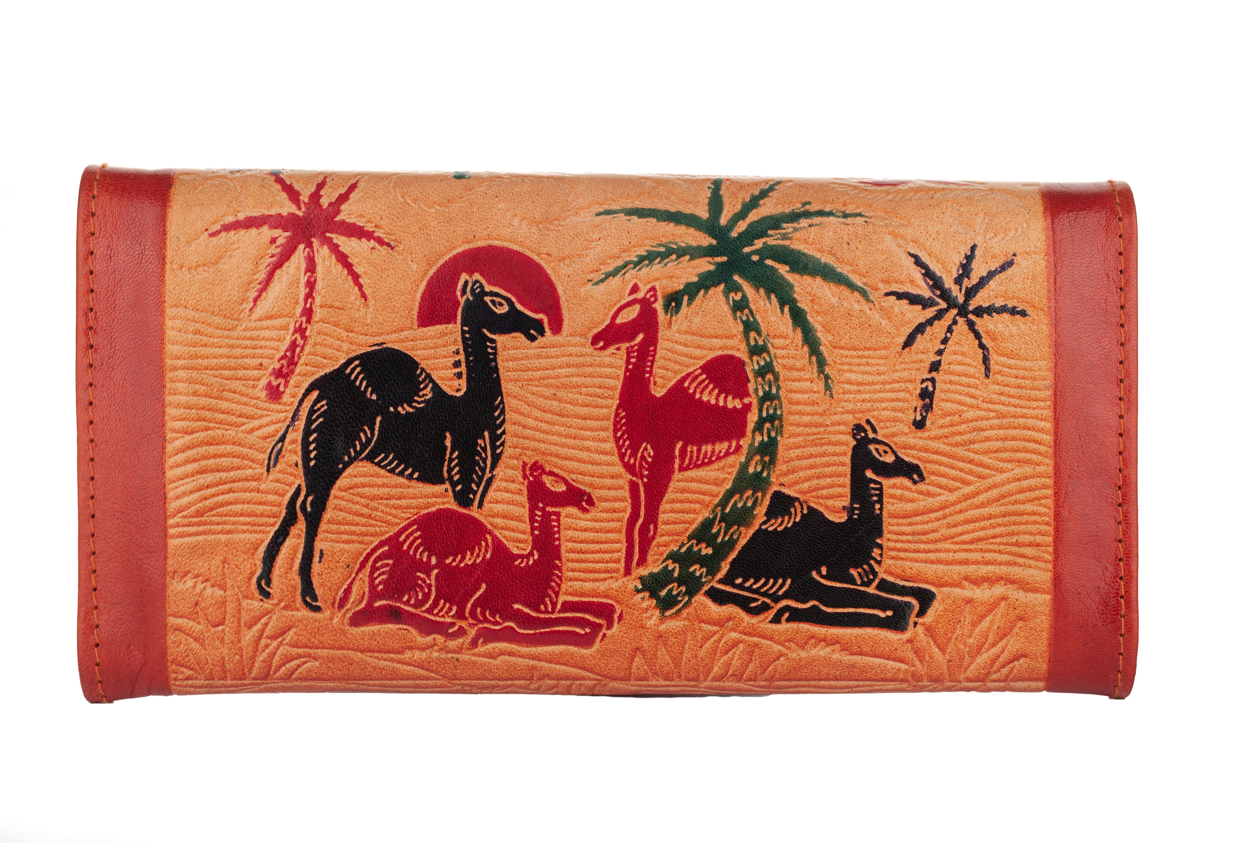 Colorful Dolphin Design Genuine leather Shantiniketan Small Coin Purse