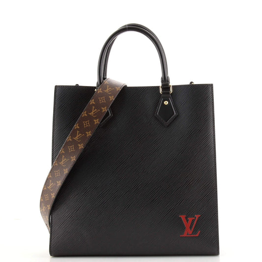 Louis Vuitton Ambassadeur Bag Monogram Seal Leather PM Black – justbag