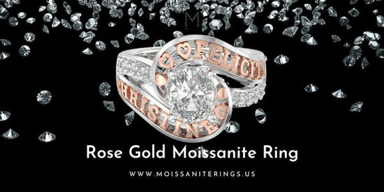 Rose Gold Moissanite Ring