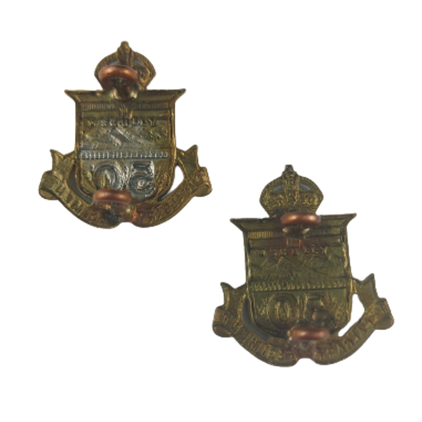 WW1 50th Battalion Collar Badge Pair - Scully – Canadian Soldier Militaria