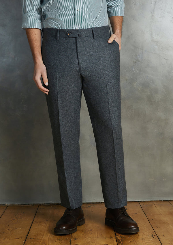 Shop WES Formals Charcoal Ultra SlimFit Trousers Online  Westside