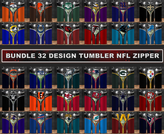 32 Nfl Tumbler Wrap Bundle - Designerpick