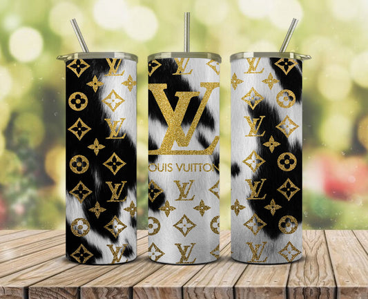 Logo Fashion Tumbler Wrap , Gucci, Louis Vuitton, Chanel, Coach,Dior,  Skinny Tumbler 77