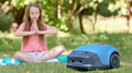 The robot mower' running noise is low without disturbing you