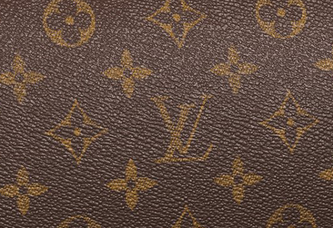 Louis Vuitton Brown, Pattern Print Monogram Cabas Mezzo