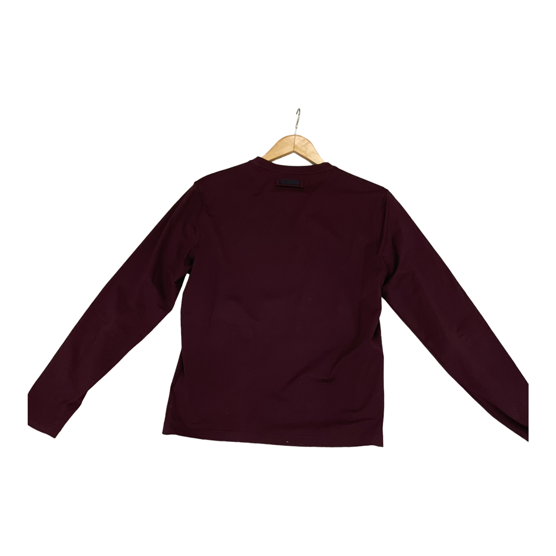 Men's Prada Long Sleeve T Shirt - Burgundy – Refined Luxury