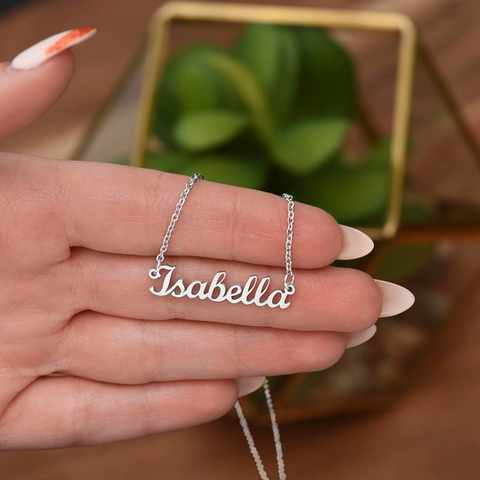 baby name necklace for mum