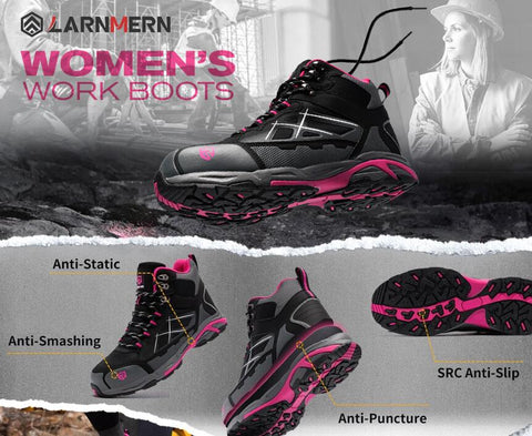 Larnmern women's safety shoes
