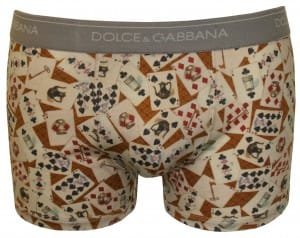 Dolce & Gabbana royal card print boxer trunk