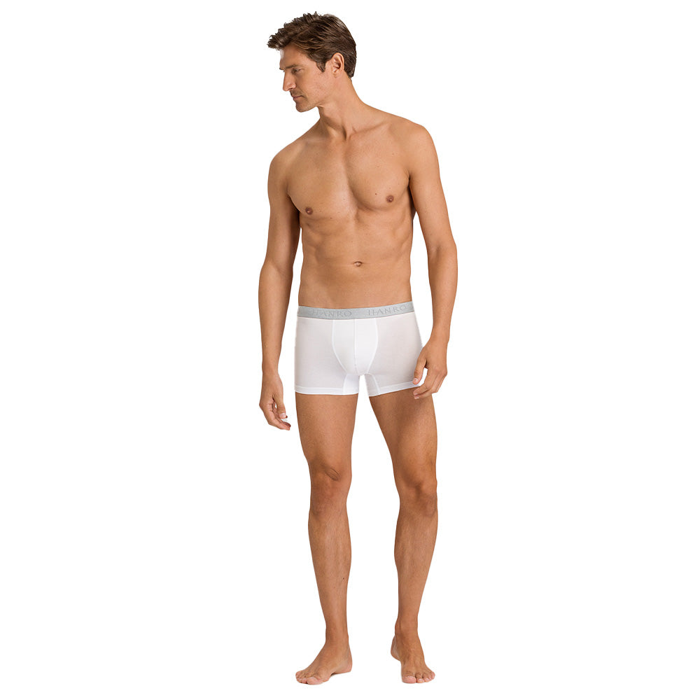 2-Pack Cotton Essentials Boxer Trunks, White