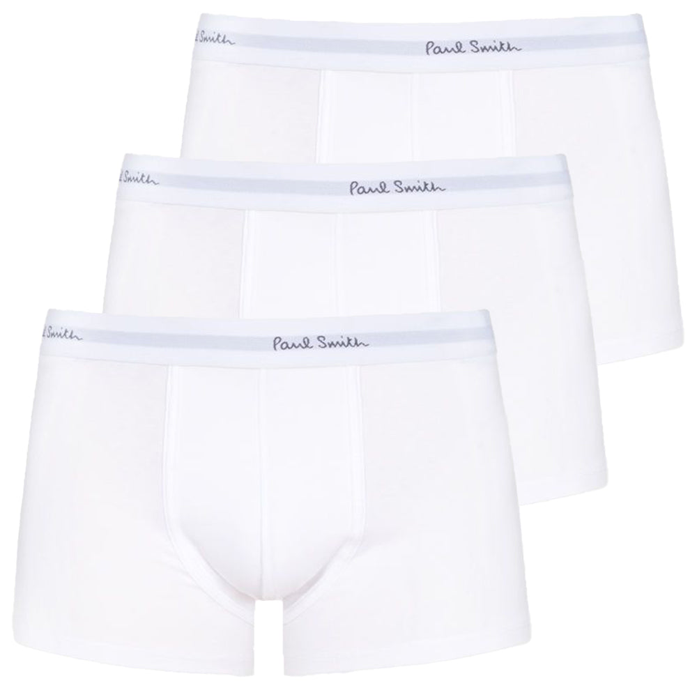 3-Pack Classic Boxer Trunks, White