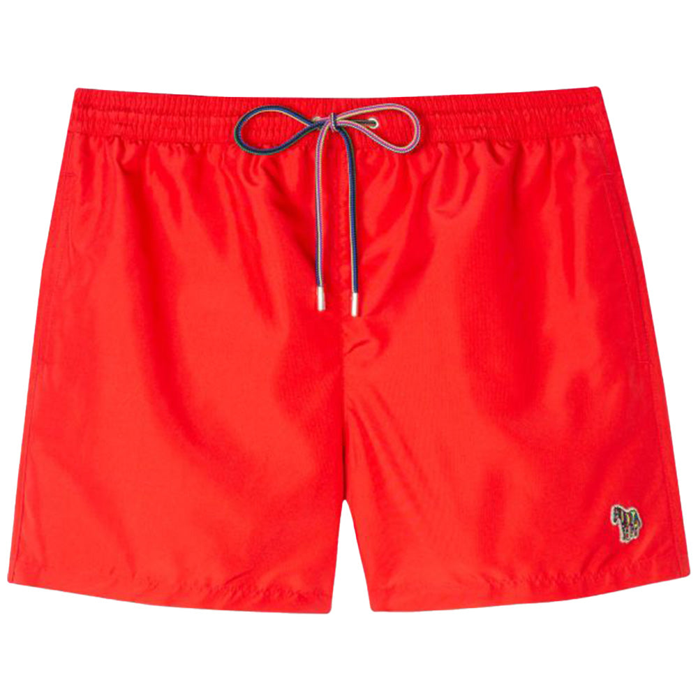 Zebra Swim Shorts, Red