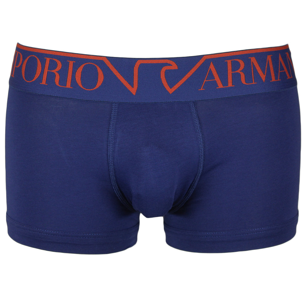 Stretch Cotton Boxer Trunk, Ink