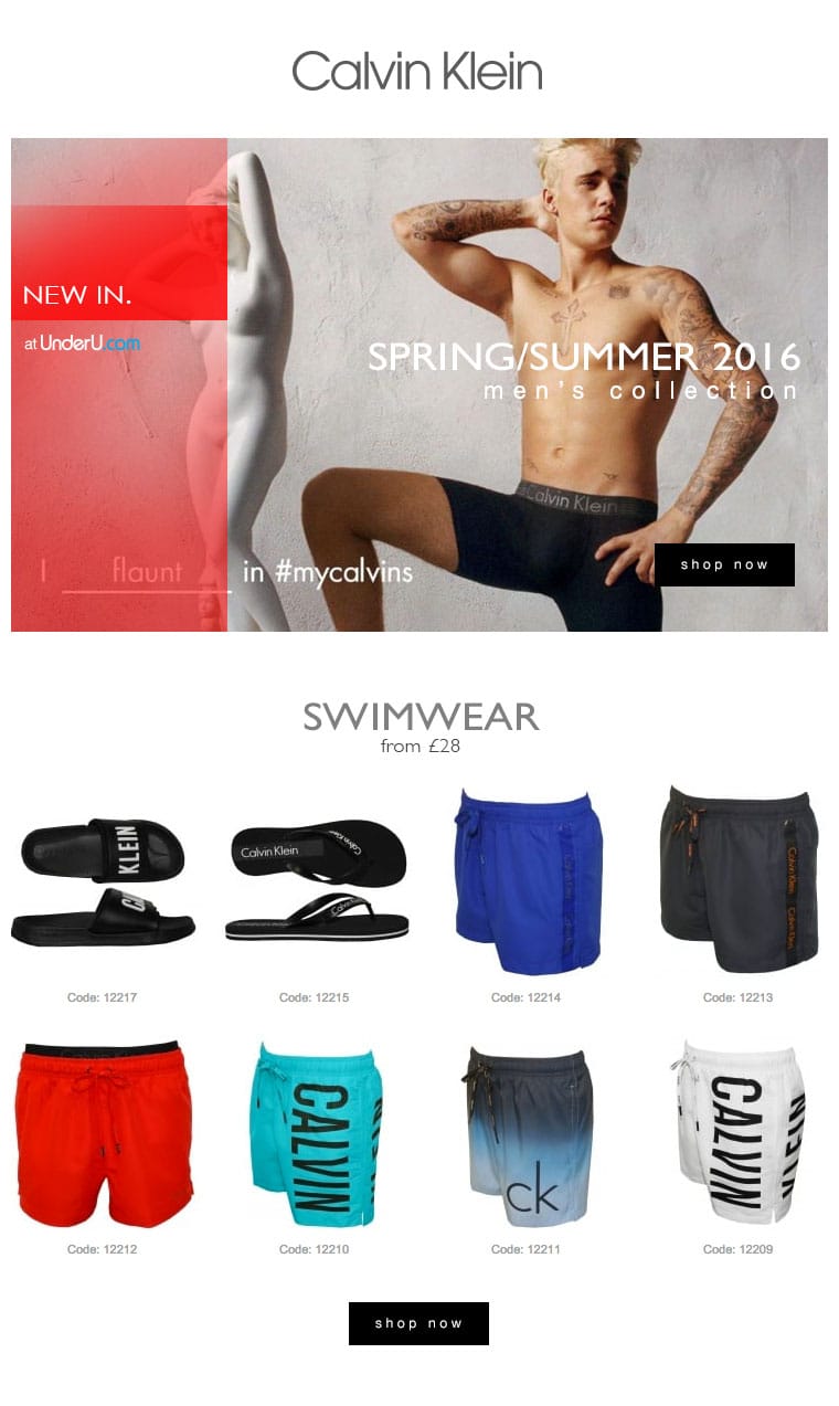 Calvin Klein Men's Swimwear SS16 | UnderU