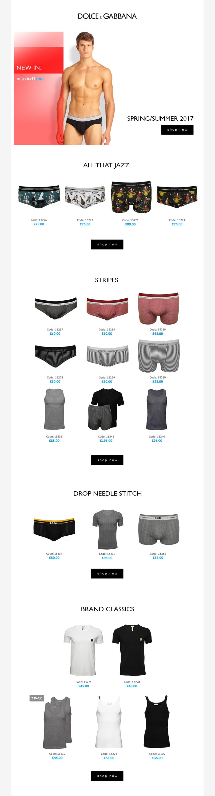 Dolce & Gabbana SS17 underwear | UNDERU