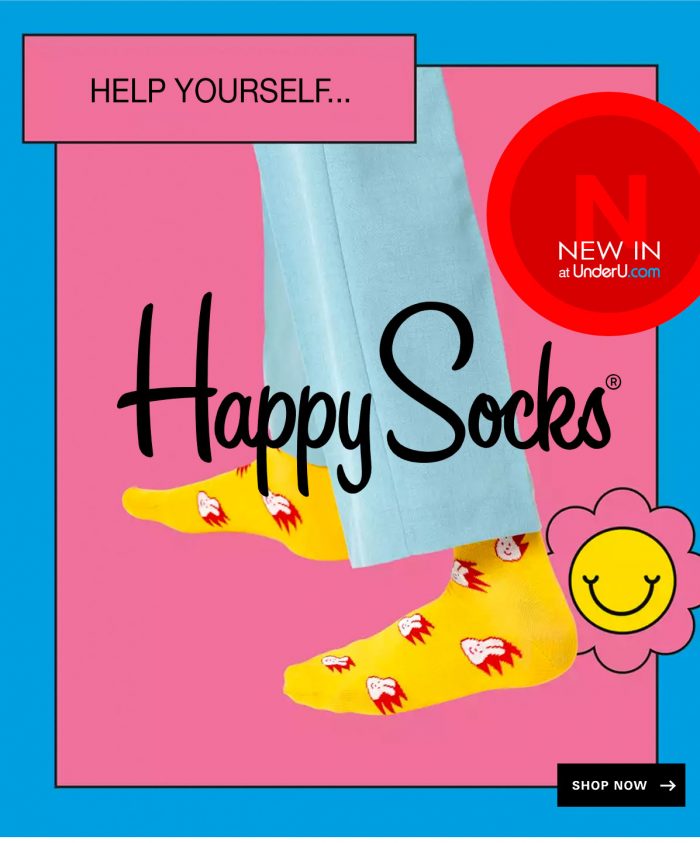 A link to the Happy Socks socks collection here at UNDERU