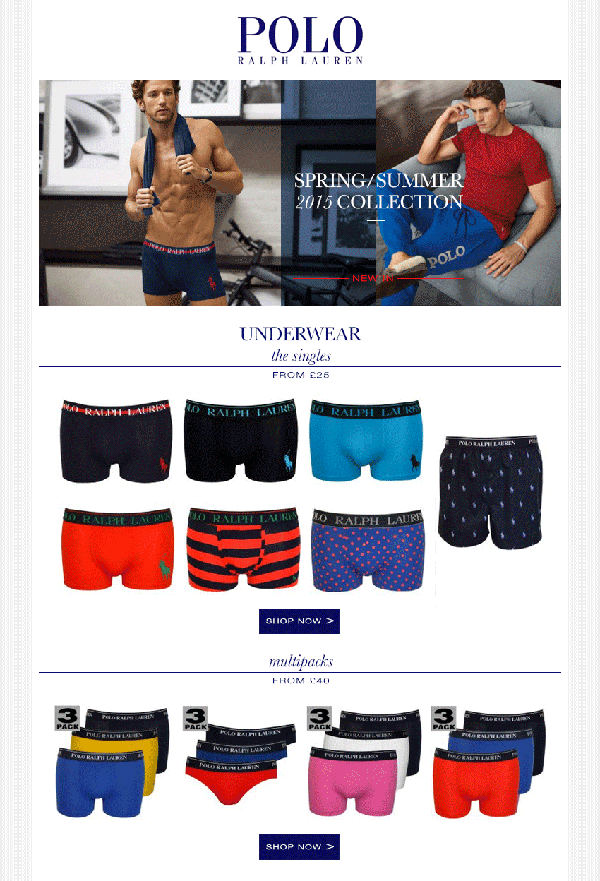 Polo Ralph Lauren Underwear Collection SS15 | UNDERU